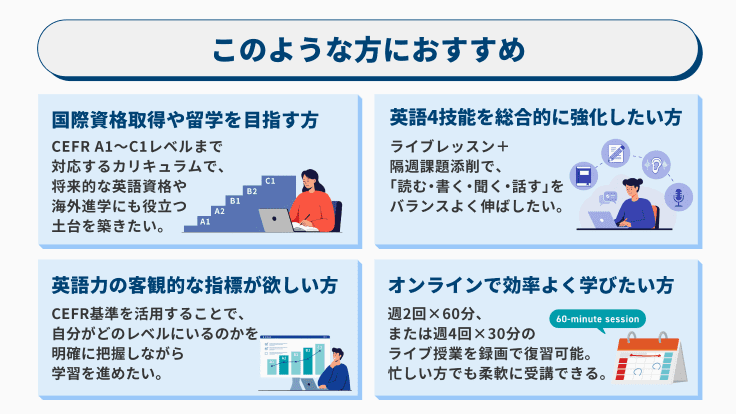 こんな方におすすめ！
