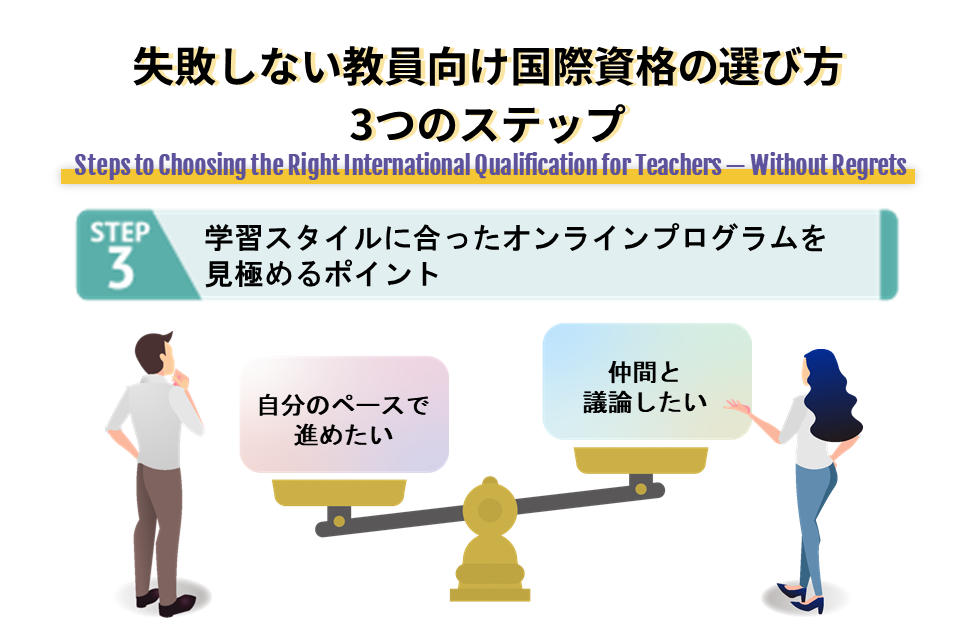Step3 学習スタイルに合ったオンラインプログラムを見極めるポイント