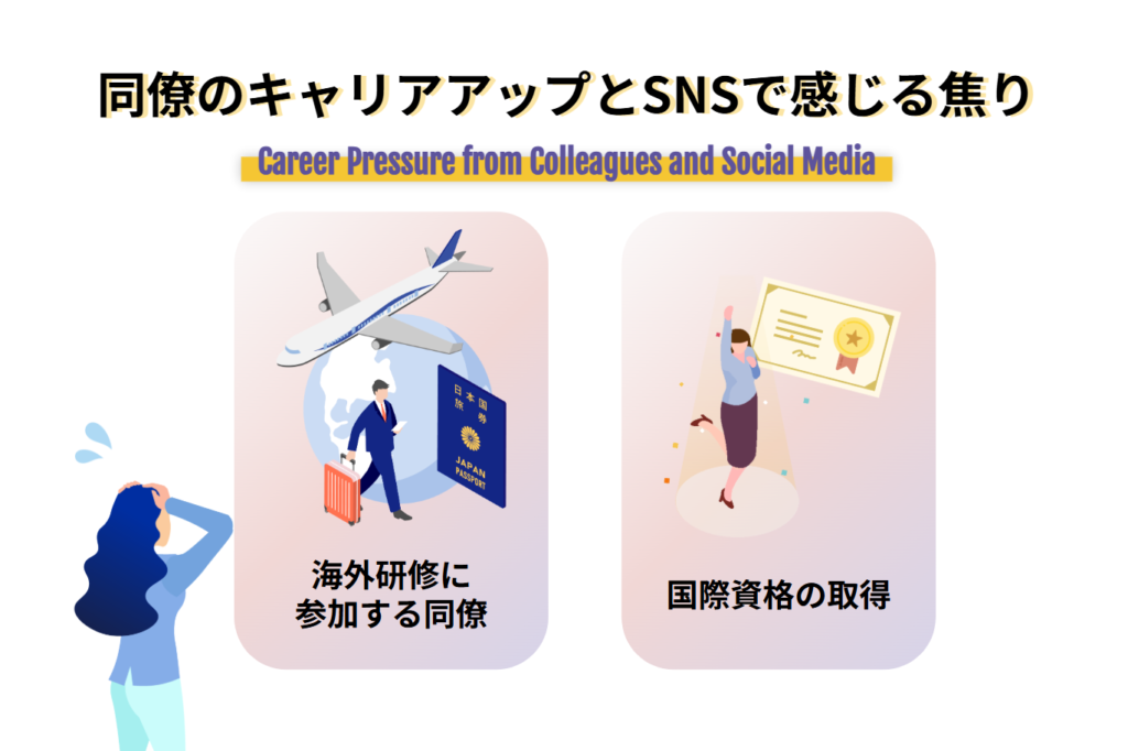 同僚のキャリアアップとSNSで感じる焦り