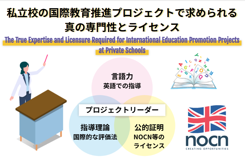 私立校の国際教育推進プロジェクトで求められる真の専門性とライセンス