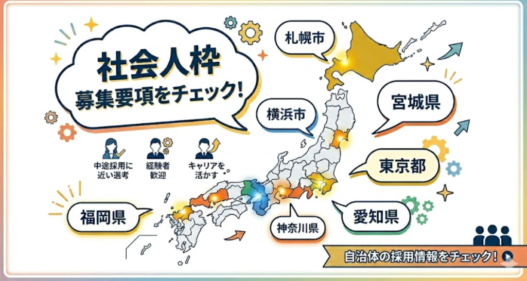 都道府県ごとの社会人枠 実施状況と対策のポイント
