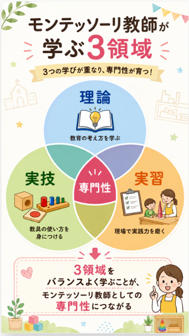 理論と実技と教育実習で身につく専門性