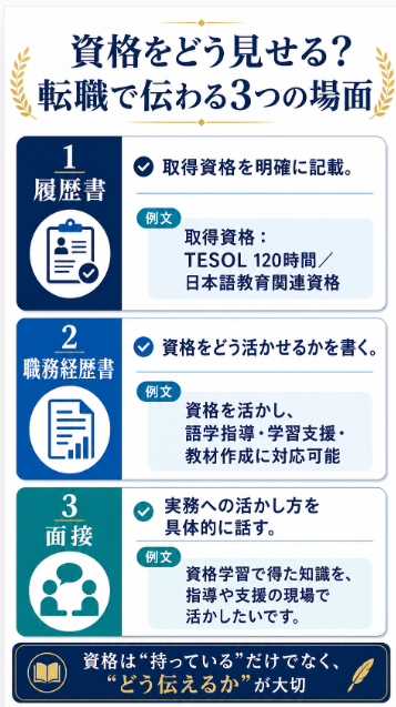 5 履歴書や面接での活かしやすさ
