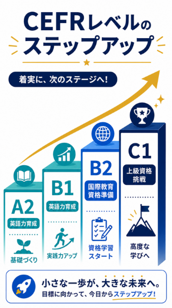 英語力を先に伸ばすべきか国際教育資格に進める段階かを確認する
