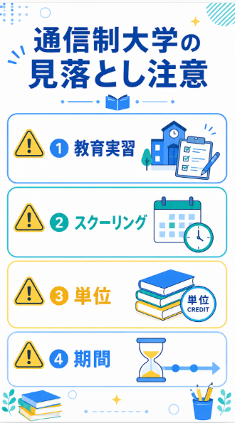 英語教員免許を通信で取る場合は教育実習と履修期間を確認する
