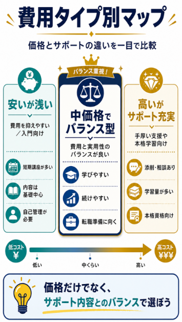 費用と難易度 負担を抑えて専門性を補う選び方
