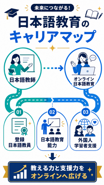 日本語教師やオンライン日本語教育を目指す人は日本語教育系資格が向いている
