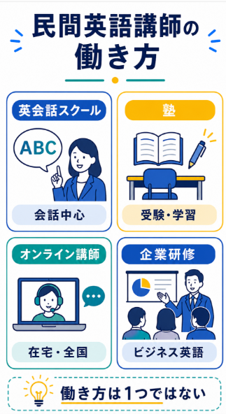教員免許なしで民間の英語教師を目指す