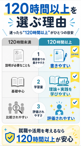 120時間以上のTESOLコースを選ぶ