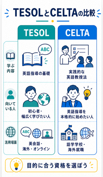 TESOLやCELTAなど英語教授法資格を取得する

