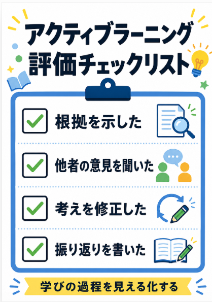 評価が難しい時は観察ポイントをチェックリスト化する
