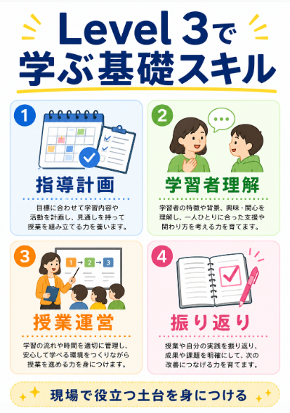 Level 3 Award in Education and Trainingで基礎的な教育スキルを学ぶ