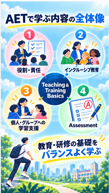 AETで学ぶ主な内容
