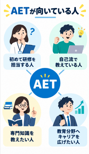 AETはどんな人に向いている資格なのか
