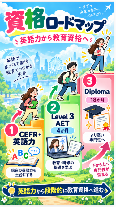 Level 3 AETから上位の教育資格へステップアップ
