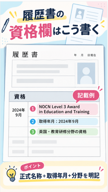 履歴書や職務経歴書での伝え方
