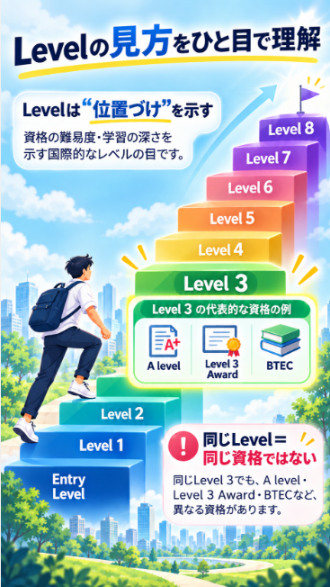 英国資格体系におけるLevel 3とは
