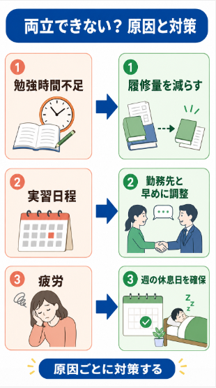 仕事と免許取得を両立できない時は期間と学習量を見直す