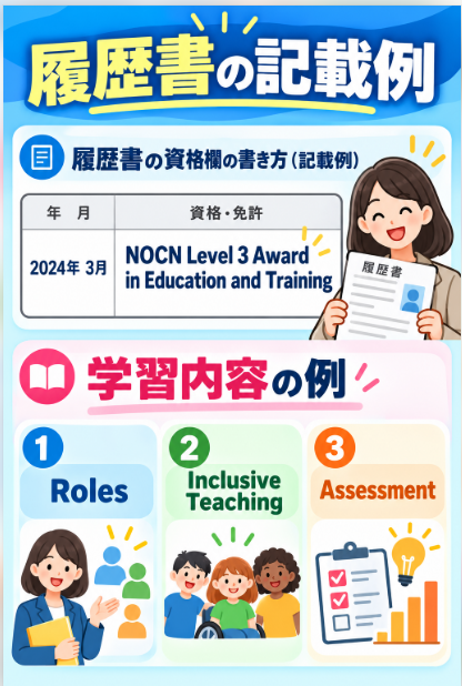 AET資格を履歴書やキャリアでどのように伝えるか
